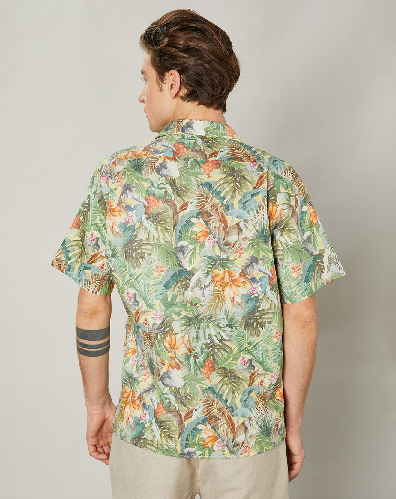 Hartford Chemise regular Palm dorée