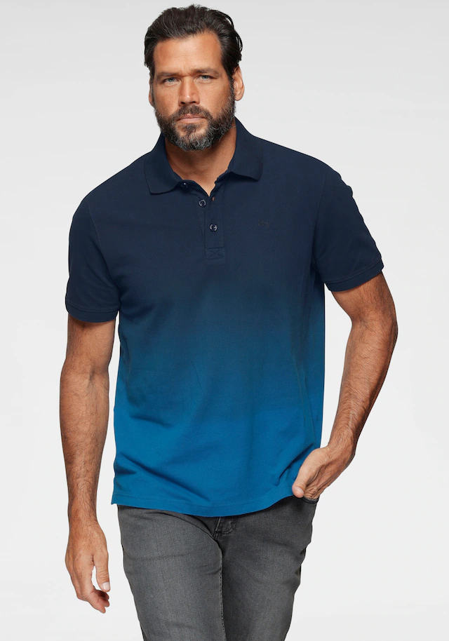 Man's World Poloshirt , Kurzarm,  mit Polokragen,  aus Piqué-Stoff,  mit stilvoller Stickerei