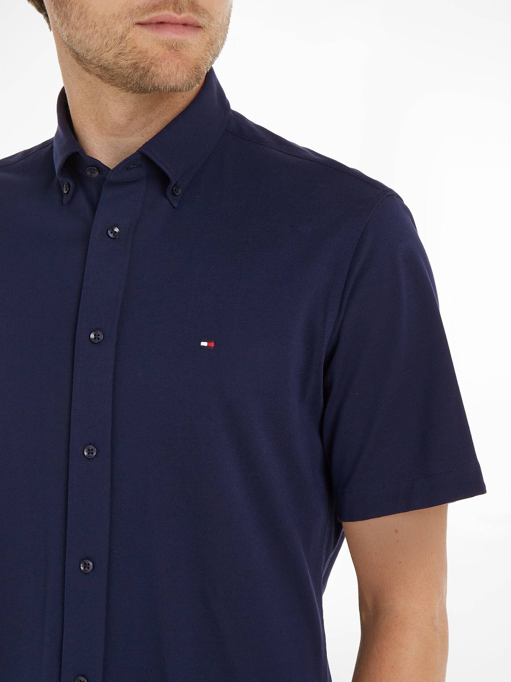 Tommy Hilfiger| Herren Hemd Slim Fit Kurzarm