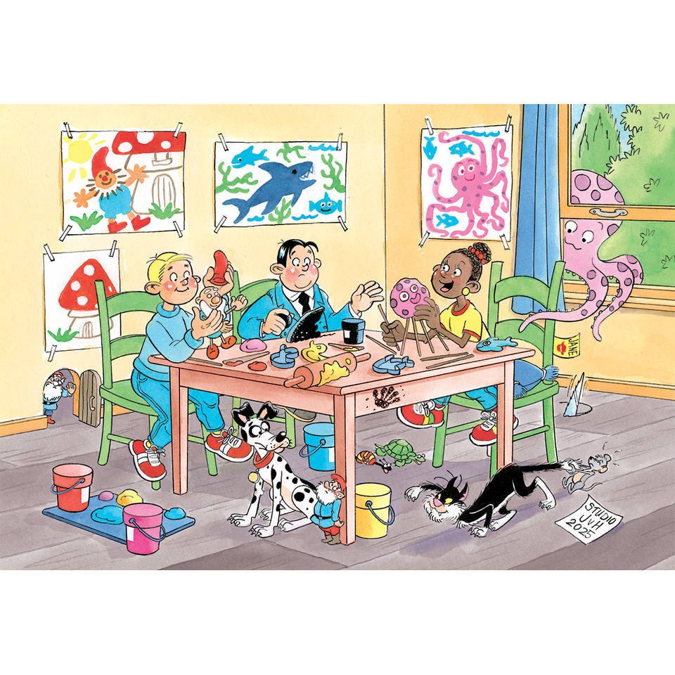 Jumbo Jan van Haasteren Junior puzzel Creatief met klei - 150 stukjes