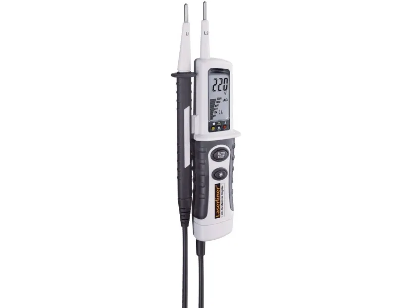 Laserliner 083.025A, Korrekt, LCD, 120 - 690 V, 50 - 60 Hz, Sort, Hvid, 230 g
