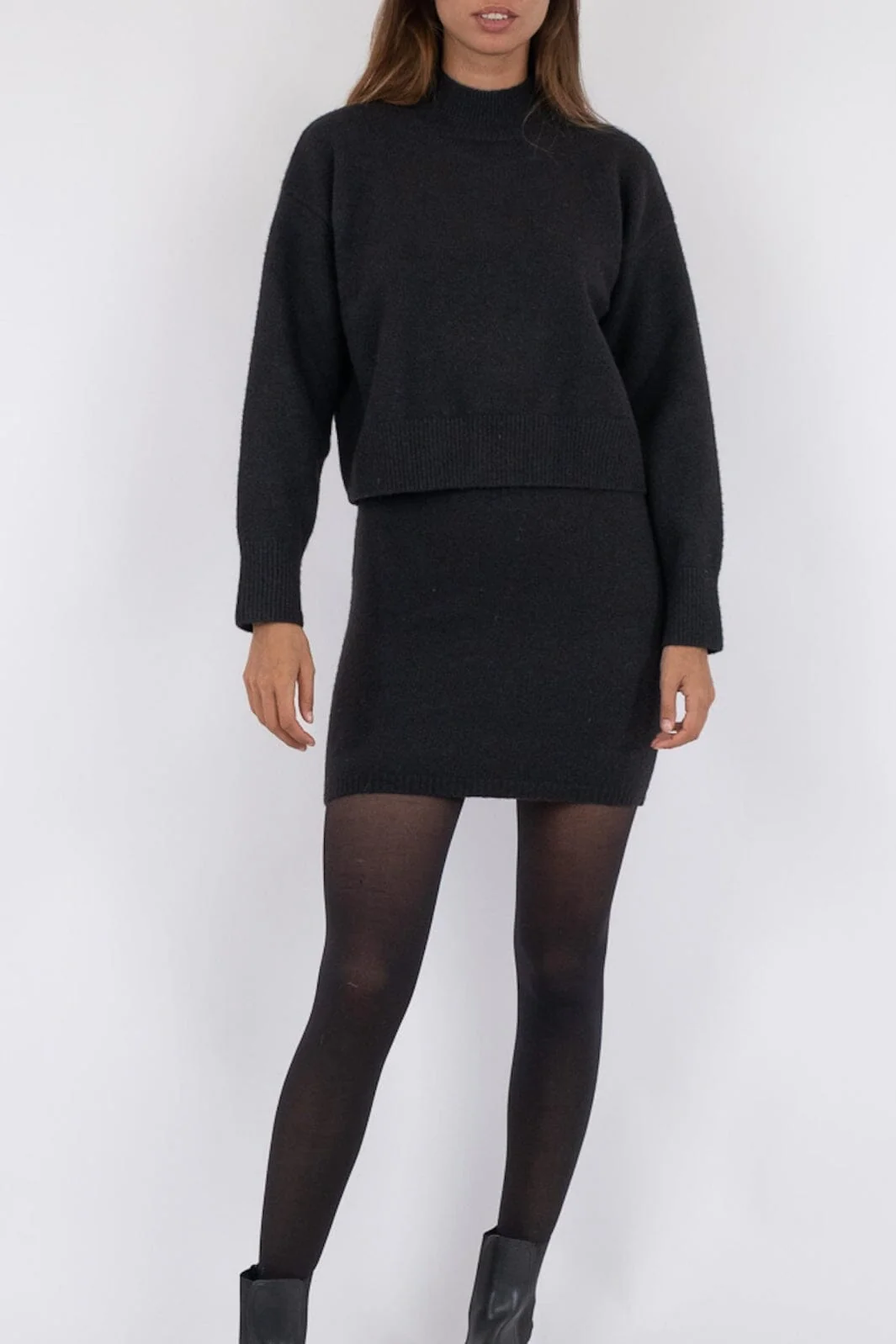 Neo Noir Paulina Knit Blouse black
