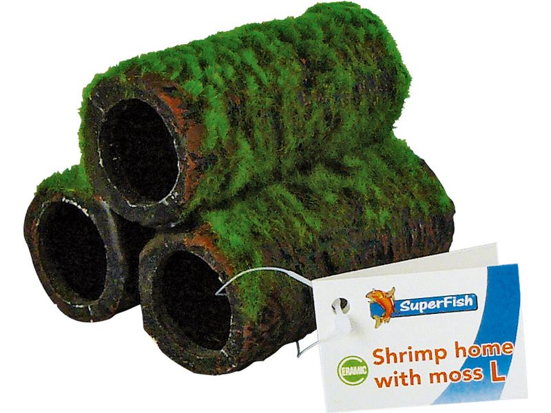SuperFish Shrimp Garnelenturm mit Moos L Keramik-Dekoration