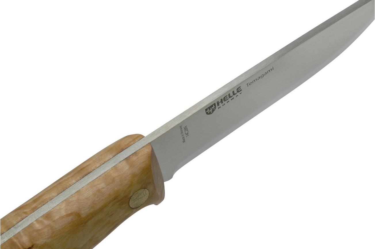 Helle Temagami 300 14C28N bushcraftmes, Les Stroud ontwerp