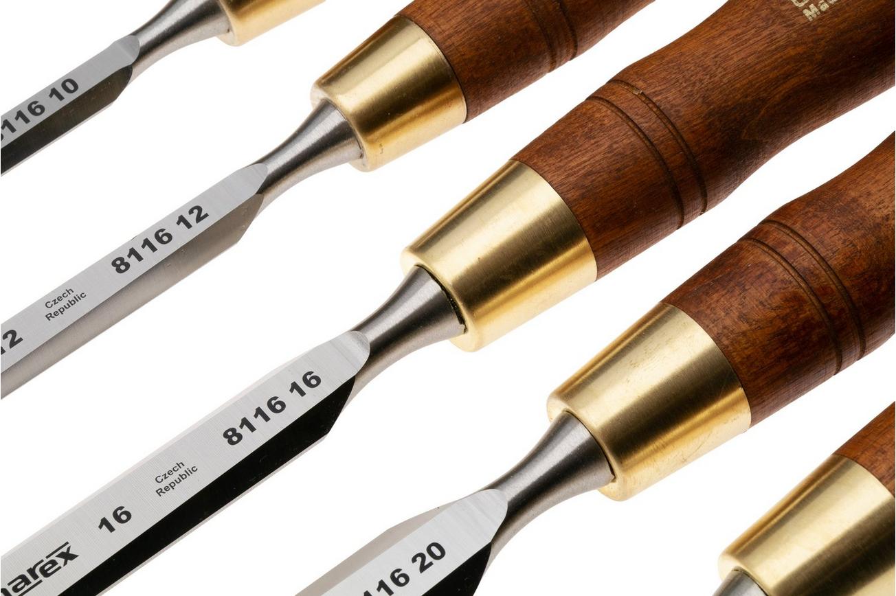 Narex Wood Line Plus Premium Bevel Edge Chisel Set 853200, beitelset 6-10-12-16-20-26 mm, 6-delig