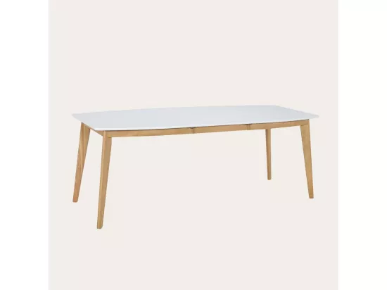 Table à manger extensible en bois massif naturel 150x75