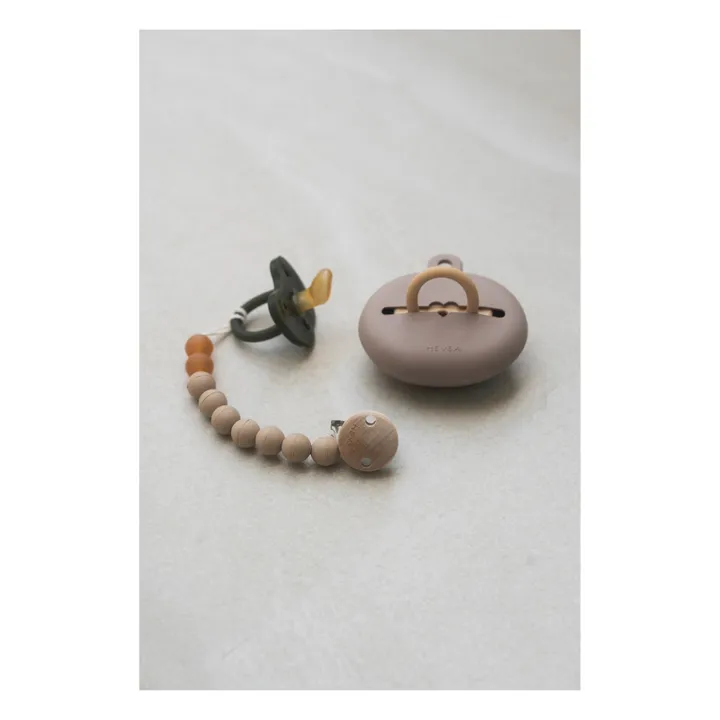 Hevea Etui à tétine en caoutchouc naturel | Terracotta