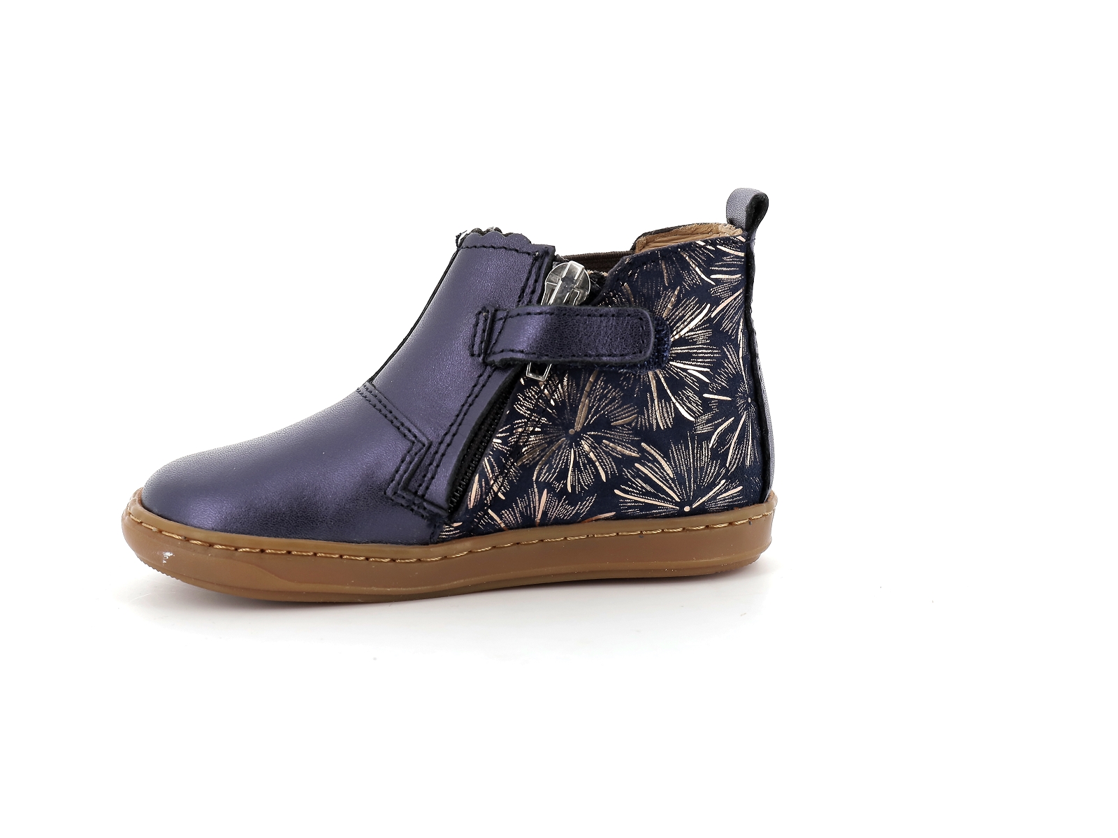Shoopom-BOUBA JODZIP Cuir Bleu nuit
