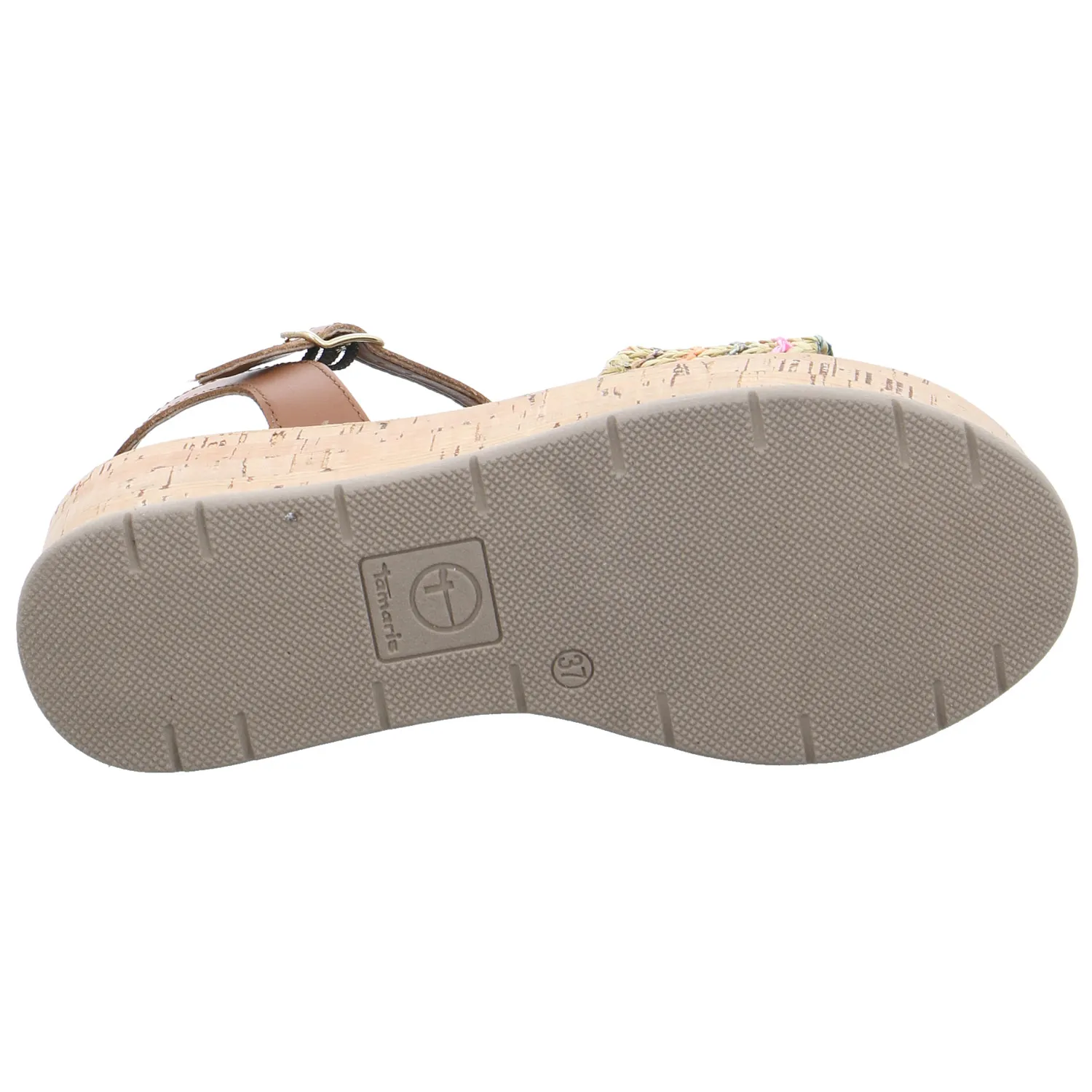 TAMARIS Sandalette Cognac Textil
