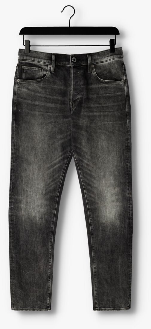 G-STAR RAW lichtgrijze g-star raw straight leg jeans 3301 regular tapered
