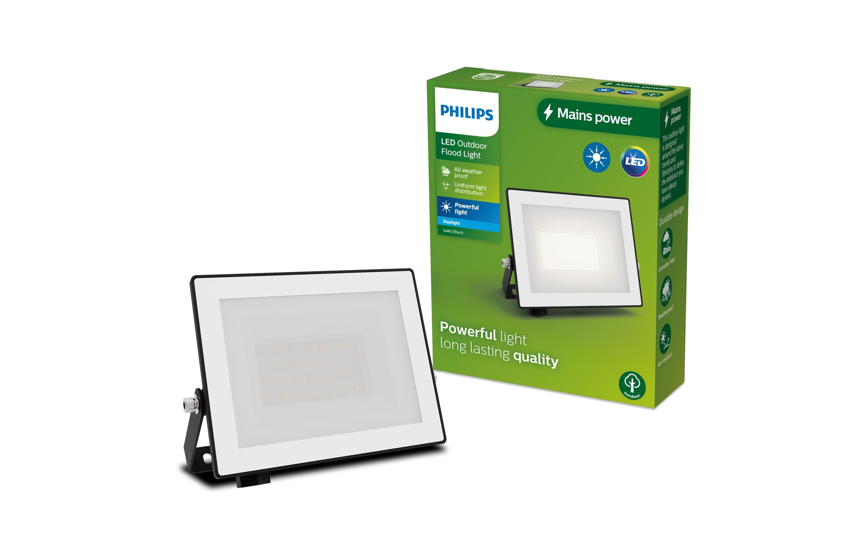 Lois Flutlicht 20W 5000K IP65 schwarz 20 WPhilips 8720169365087 Aussenbeleuchtung Wandbeleuchtung für den Aussenbereich Nicht austauschbare(s) Leuchtmittel LED F