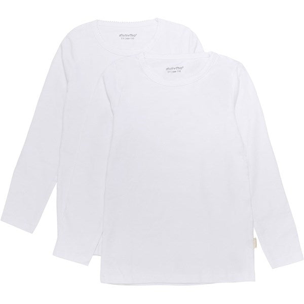 Køb Minymo White Bluse Basis 35 2-pak