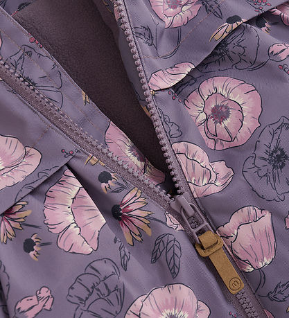 Minymo Winterjacke - Orchid Haze m. Blumen