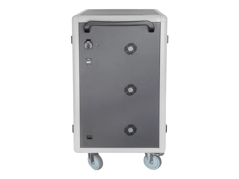 DIGITUS DN-45002 - Vogn med hjul (kun opladning) - for 30 tablets / notebooks - låsbar - stål - sort, RAL 9005 - skærmstørrelse: op til 15,6