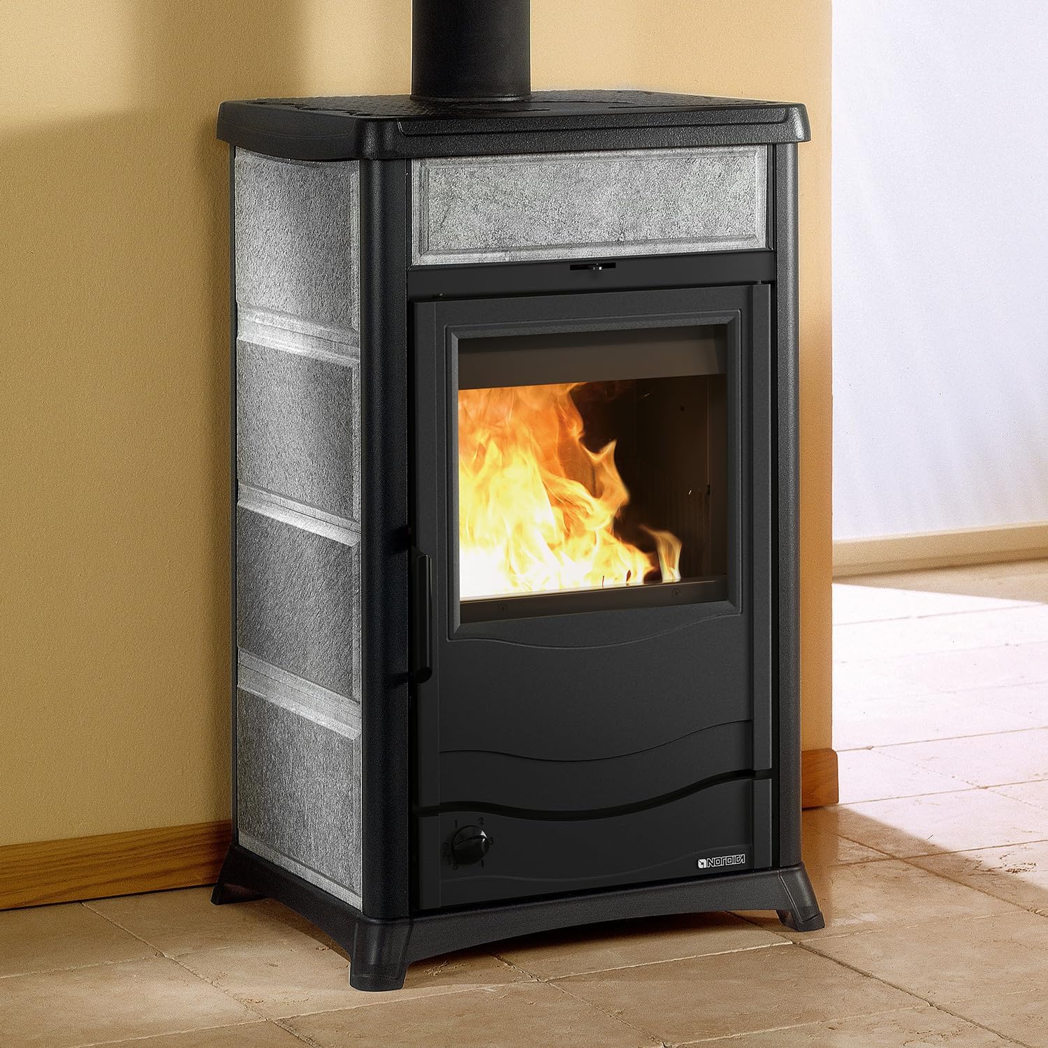 Nordica - termostufa a legna nordica termorossella plus evo dsa 4.0 pietra naturale - 31096