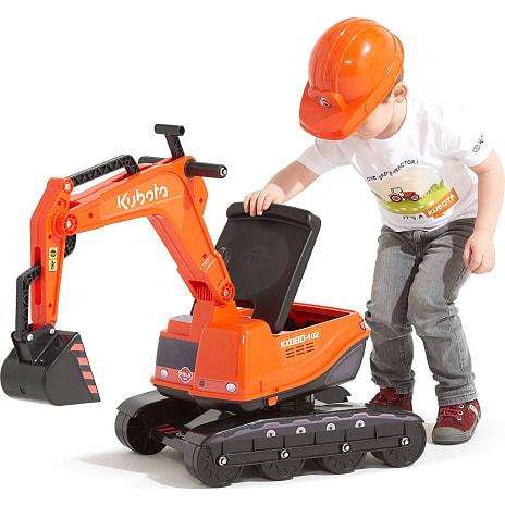 Falk Toys Kubota gravemaskine med hjelm