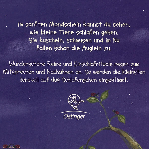 Wie kleine Tiere schlafen gehen