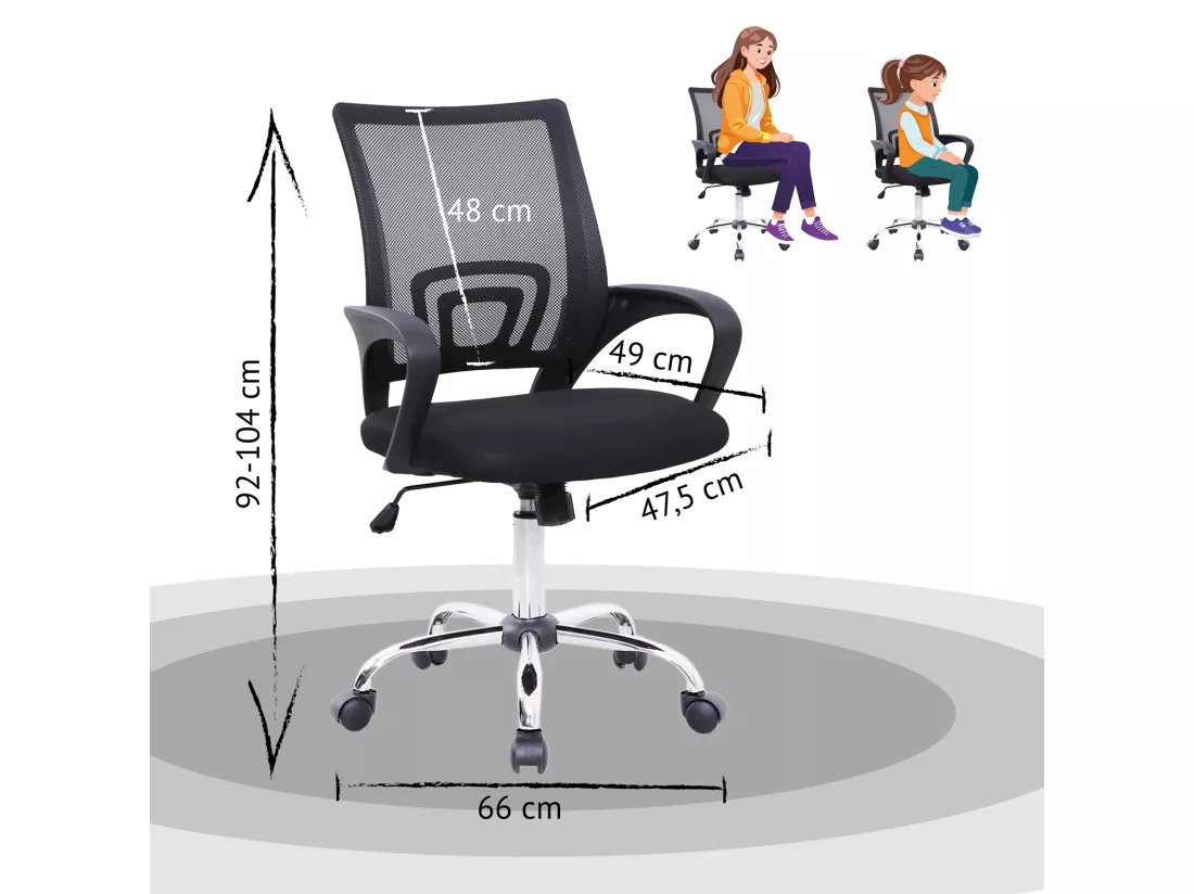 Chaise de bureau Enfants Adolescents
