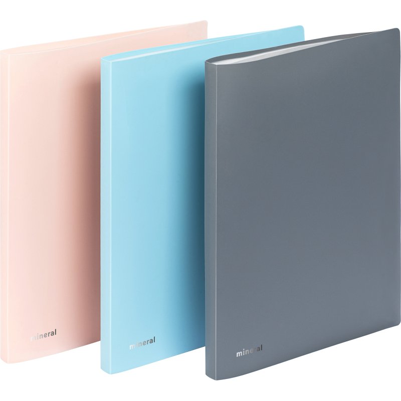 Protège-documents 30 pochettes - 60 vues  -  A4 - polypropylène - MINERAL VIQUEL - Coloris assortis