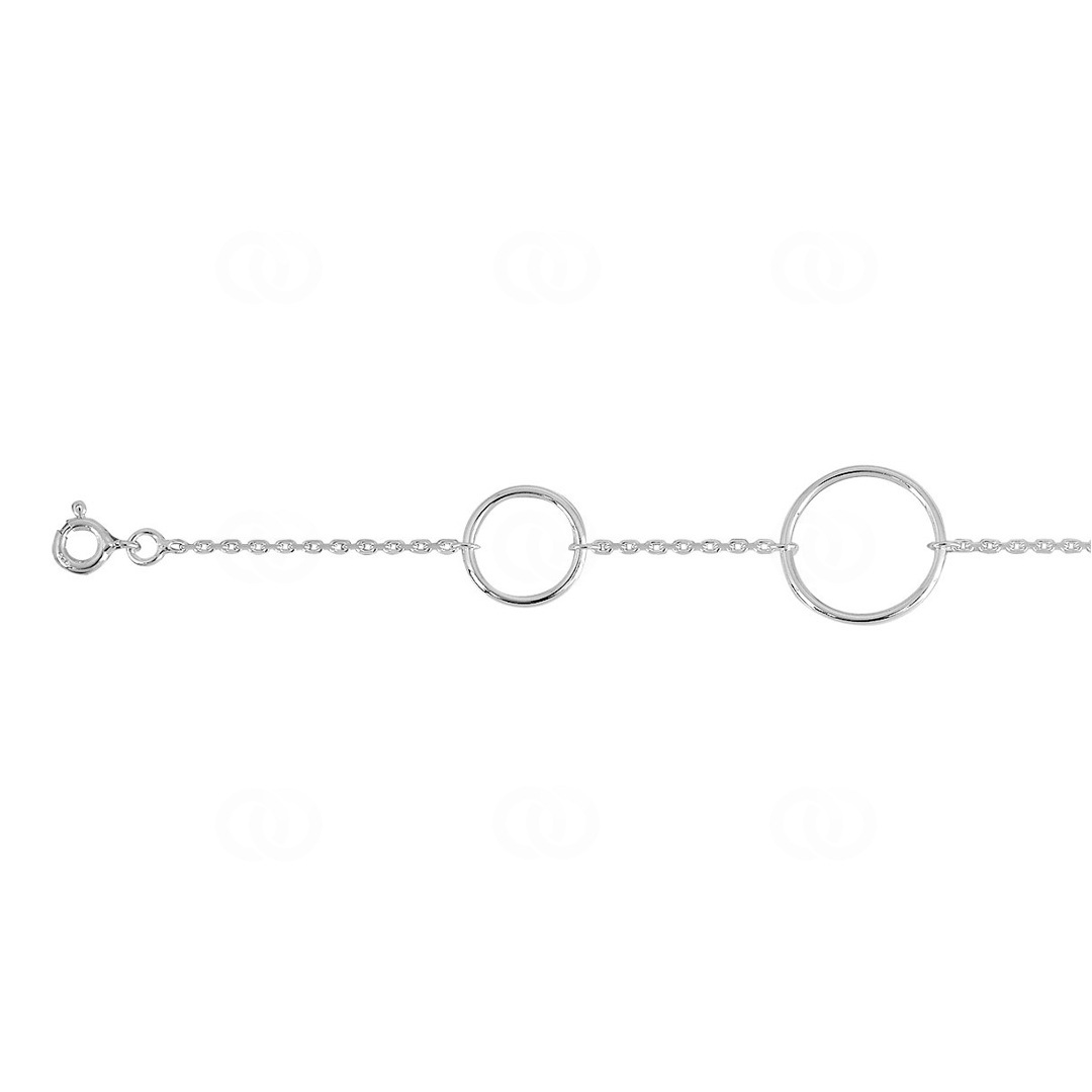 Armband 925 Silber rhodiniert 19cm