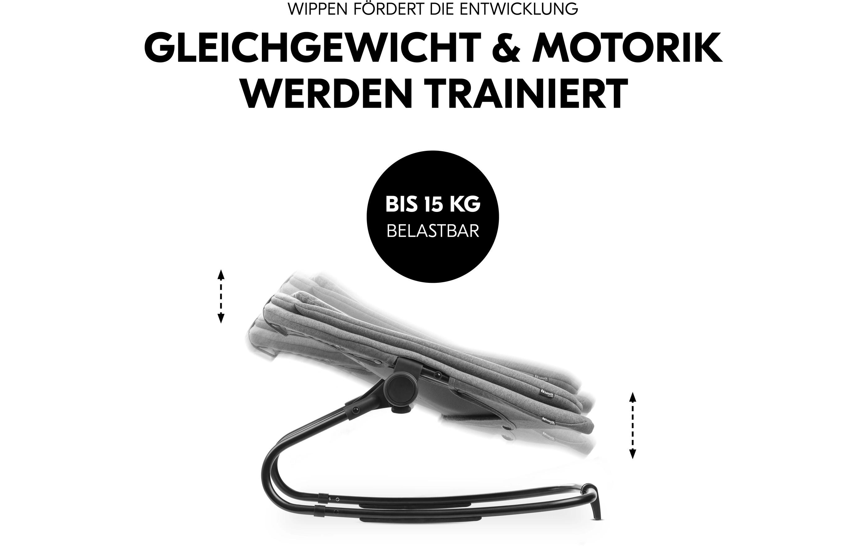 Hochstuhlaufsatz Alpha+/Beta+ Dark Grey Melange3-in-1 Babywippe ab Geburt