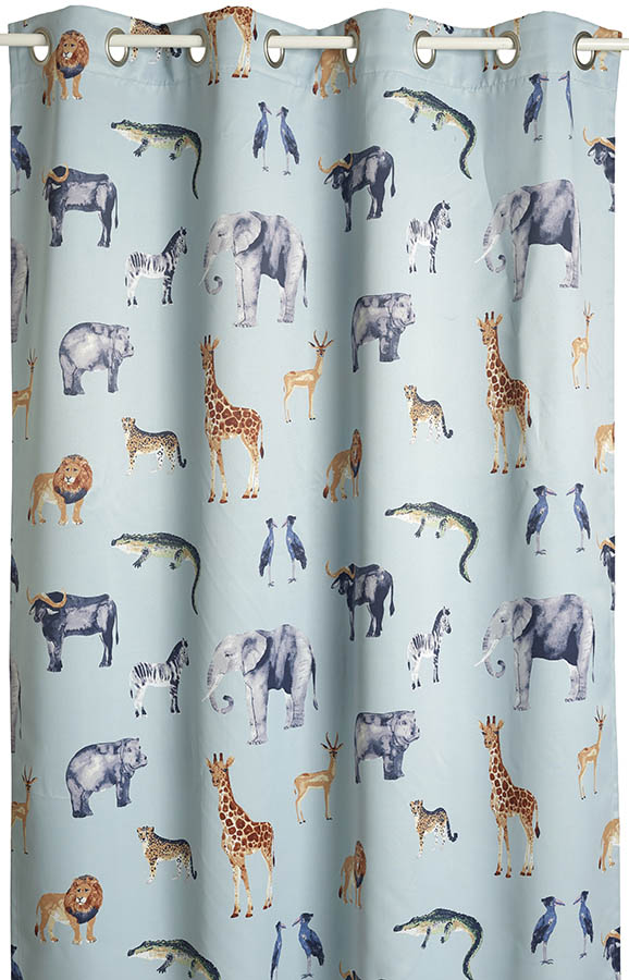 Wildlife lysdempende gardin 140x160