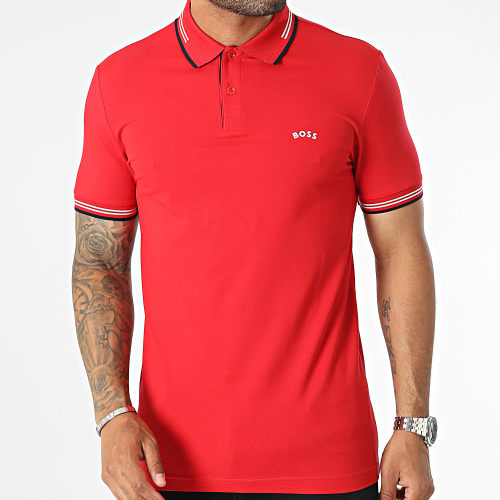 Polo Manches Courtes Slim Paul Curved 50469245 Rouge