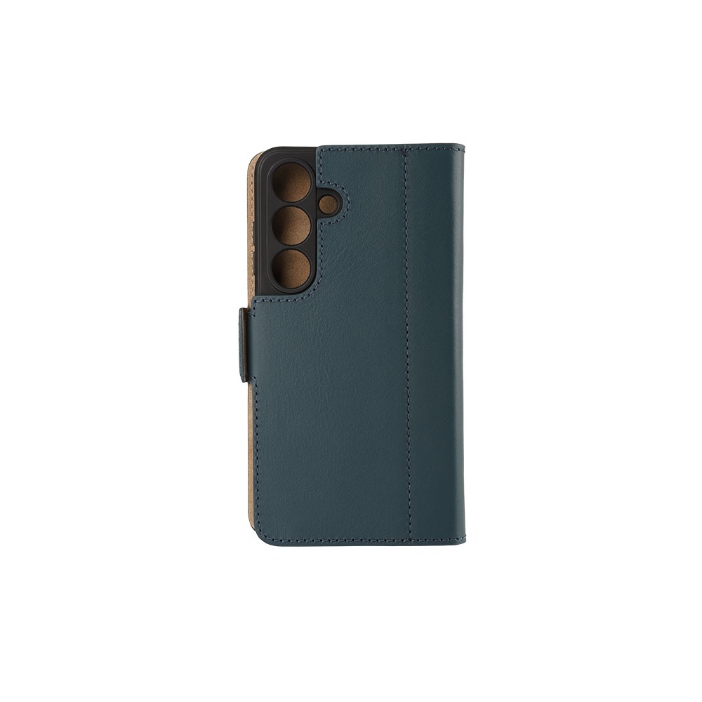Samsung Galaxy S25 Echtleder Tasche Flip Cover Hand Made (FABIOS25-07) - Rain Forest