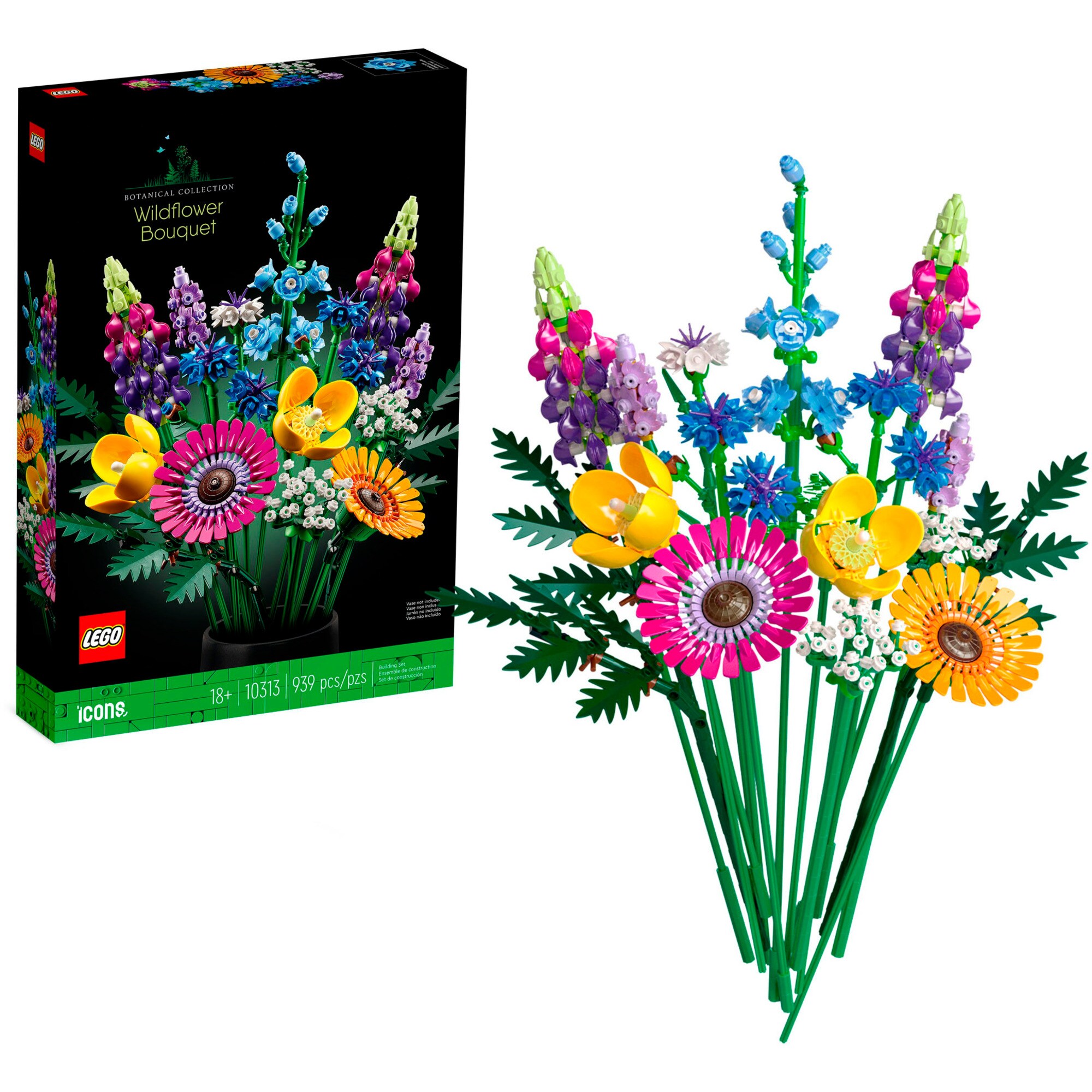 LEGO Konstruktionsspielzeug Icons Wildblumenstrauß