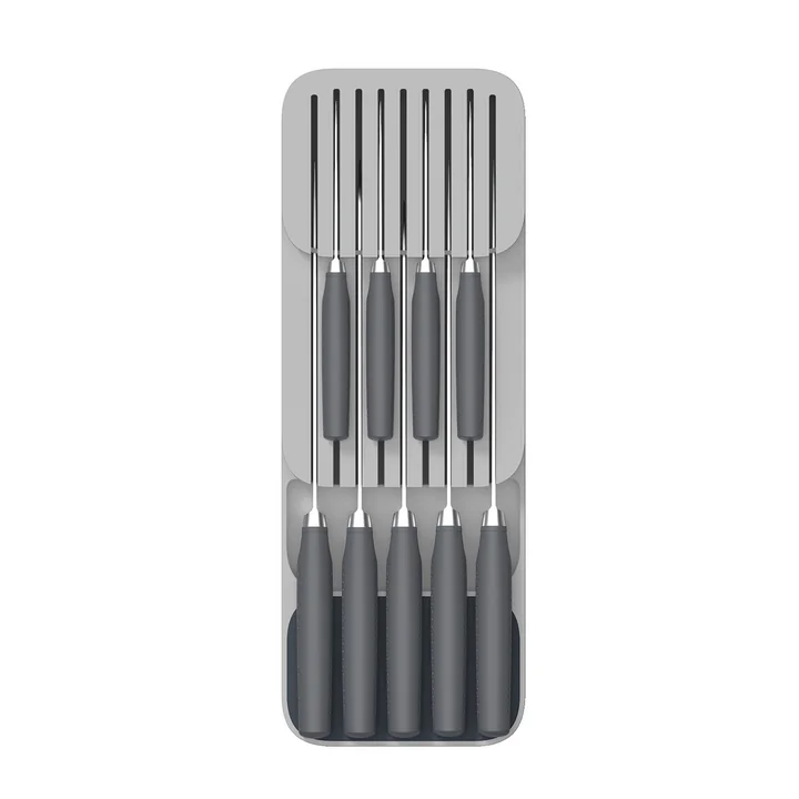 Joseph Joseph - DrawerStore Messer-Ordnungshelfer zweistufig, grau