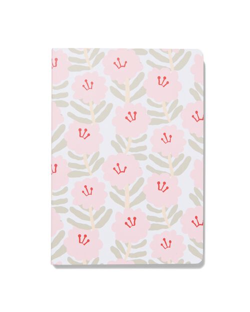 carnet A5 ligné fleurs
