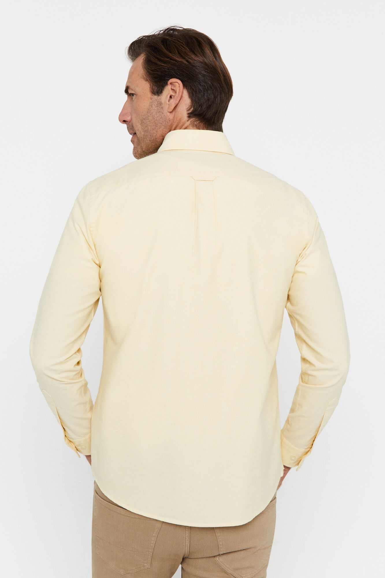 Camisa Oxford lisa - Amarela
