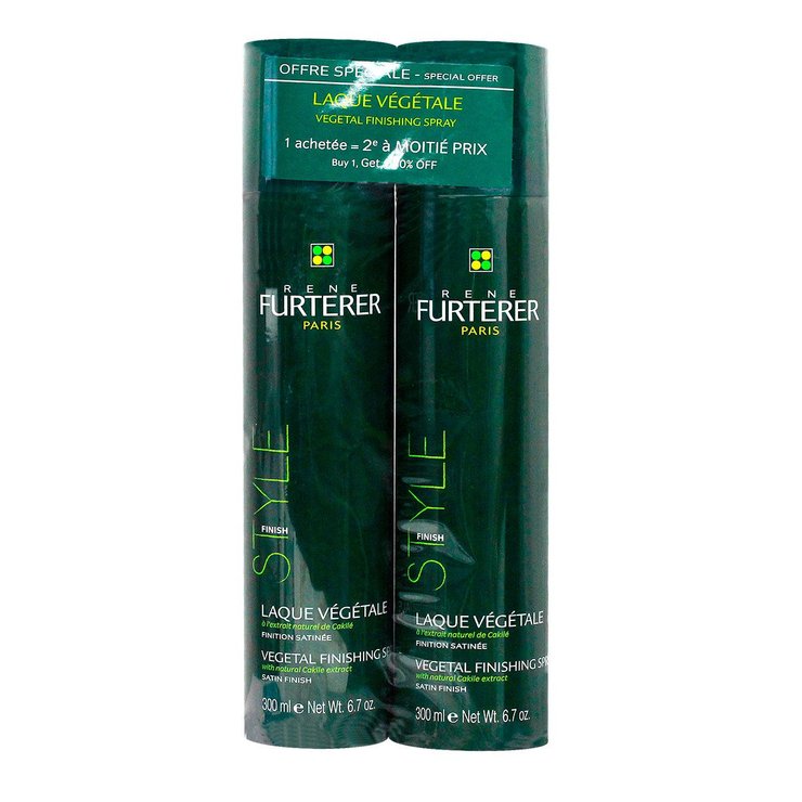 Style laque végétale satinée 2x300ml (-50% sur le 2e produit)