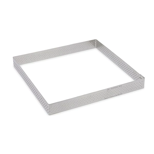 Cercle à tarte perforé carré 17,5 cm De Buyer