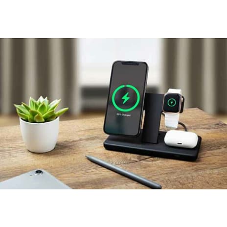 Fixed trådløs opladningsstander med MagSafe 30 W - sort