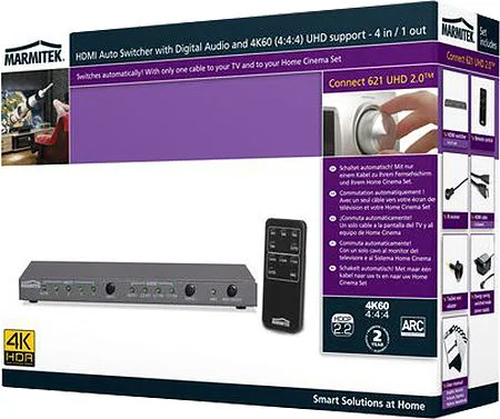 Marmitek Connect 621 UHD 2.0 Commutateurs, switch et sélecteurs