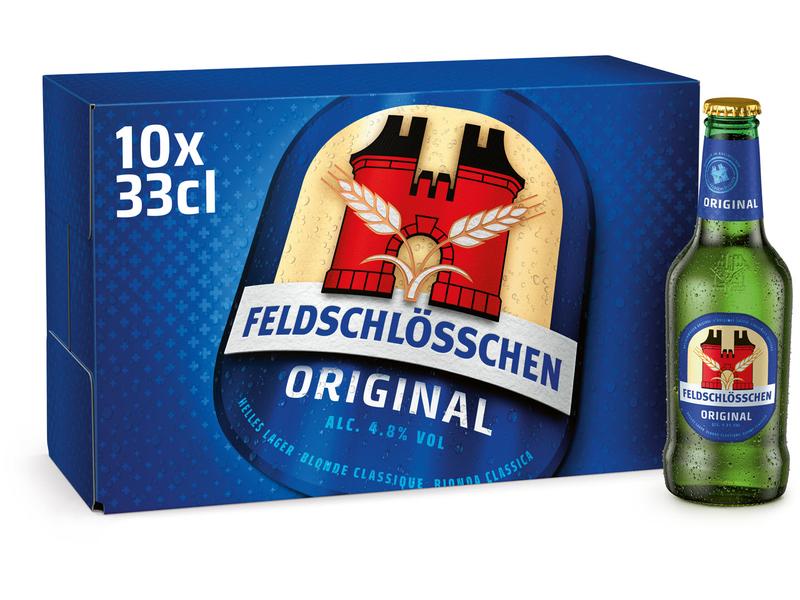 Feldschlösschen Bier Original 10 x 0.33 l Lagerbier