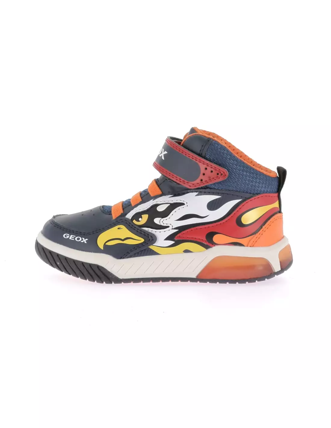 GEOX INEK - Baskets NAVYORANGE