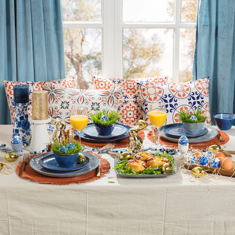 Dinerbord Toscane - donkerblauw - ø28 cm