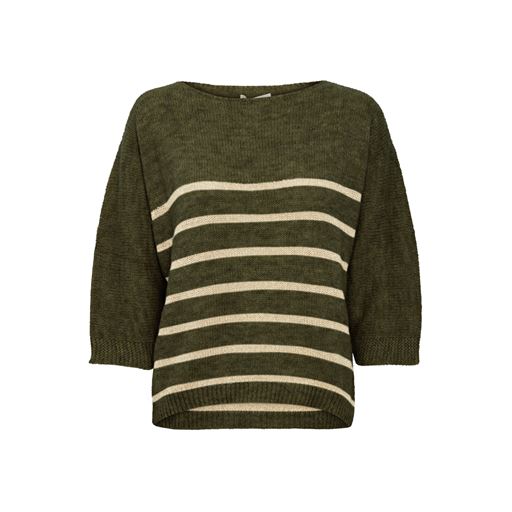 Fransa Stribet Striktrøje, Rifle Green, M/L