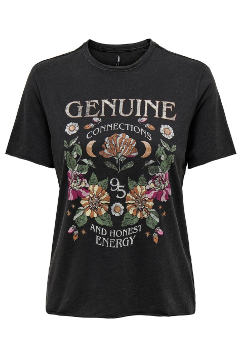 Only zwarte dames t-shirt