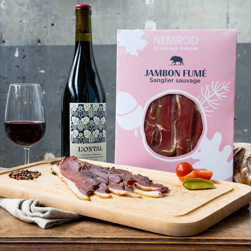 Jambon fumé de sanglier sauvage (tranché)