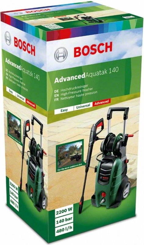 Bosch AdvancedAquatak 140 Hogedrukreiniger - op snoer - 2100 W - 140 bar