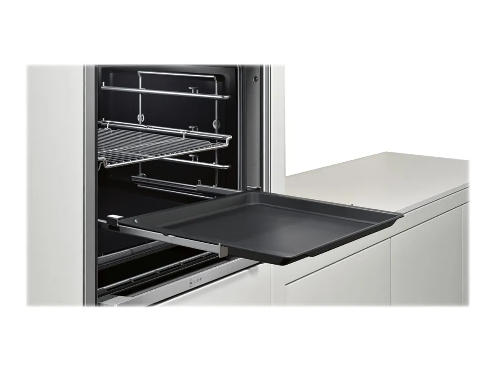 Neff N 90 B56CT64N0 - Ovn - til indbygning - niche - bredde: 56 cm - dybde: 55 cm - højde: 58.5 cm - med selv-rengøring - Klasse A - rustfrit stål