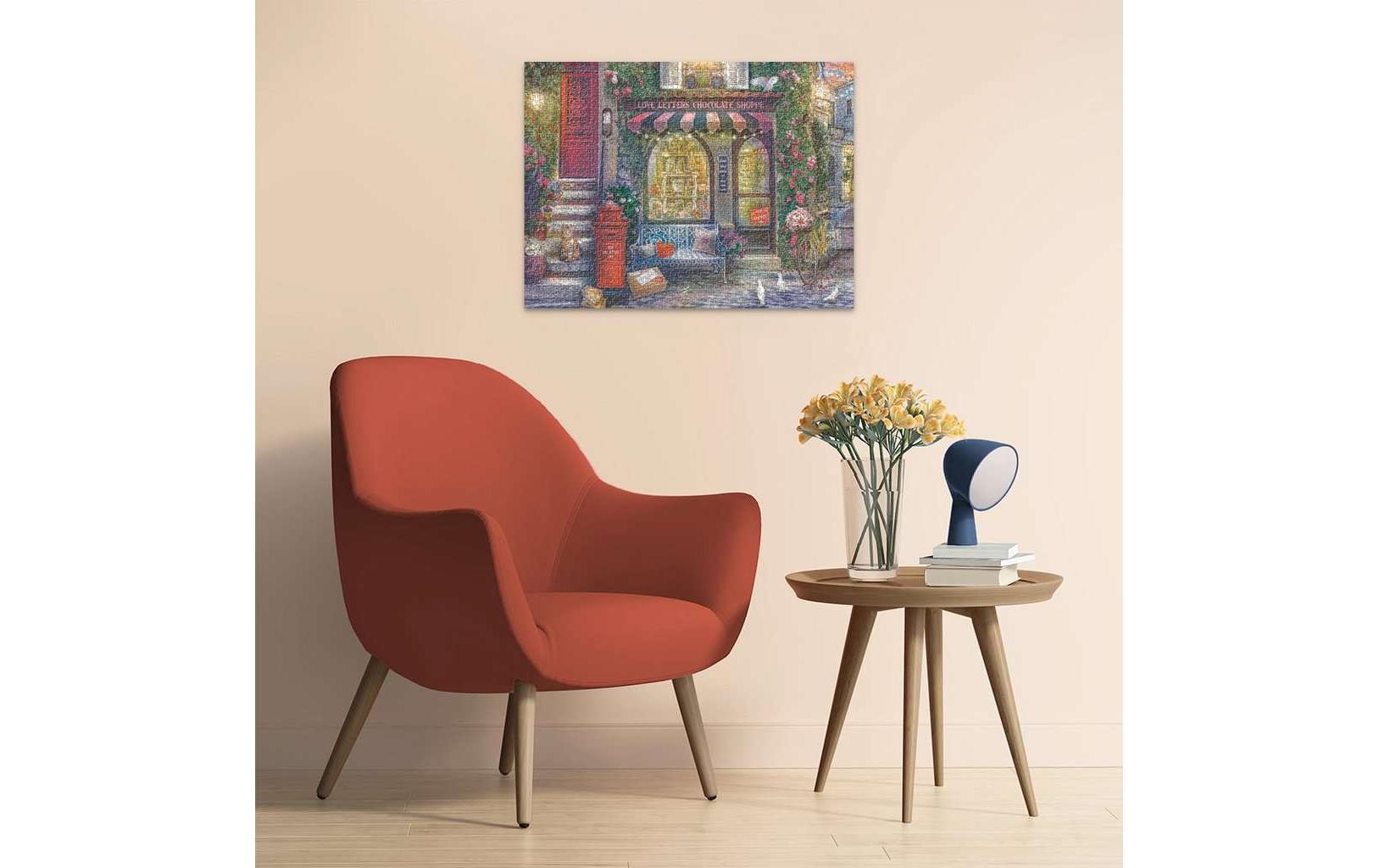 Puzzle Liebesbriefe und SchokoladeKlassisches Puzzle