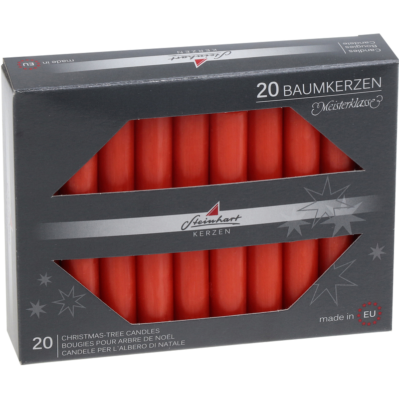 Steinhart Baumkerzen, 20 Stück, rot