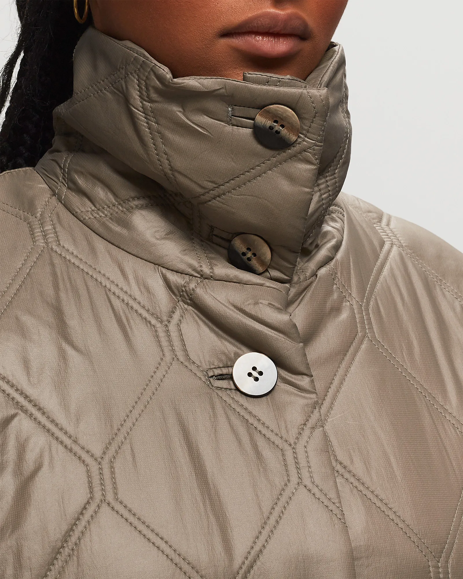 Ganni Shiny Quilt Jacket