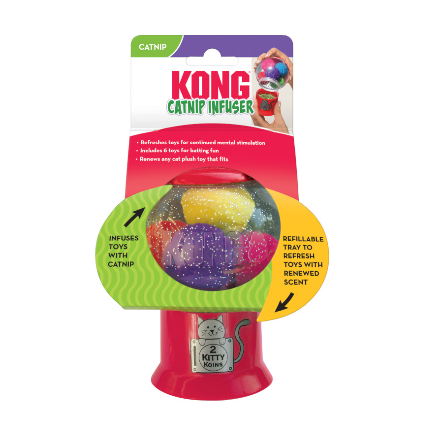 Kong Catnip Infuser com Bolas para gatos