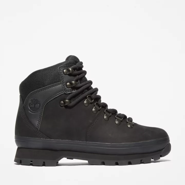 Bota impermeável Euro Hiker para mulheres, na cor preta.