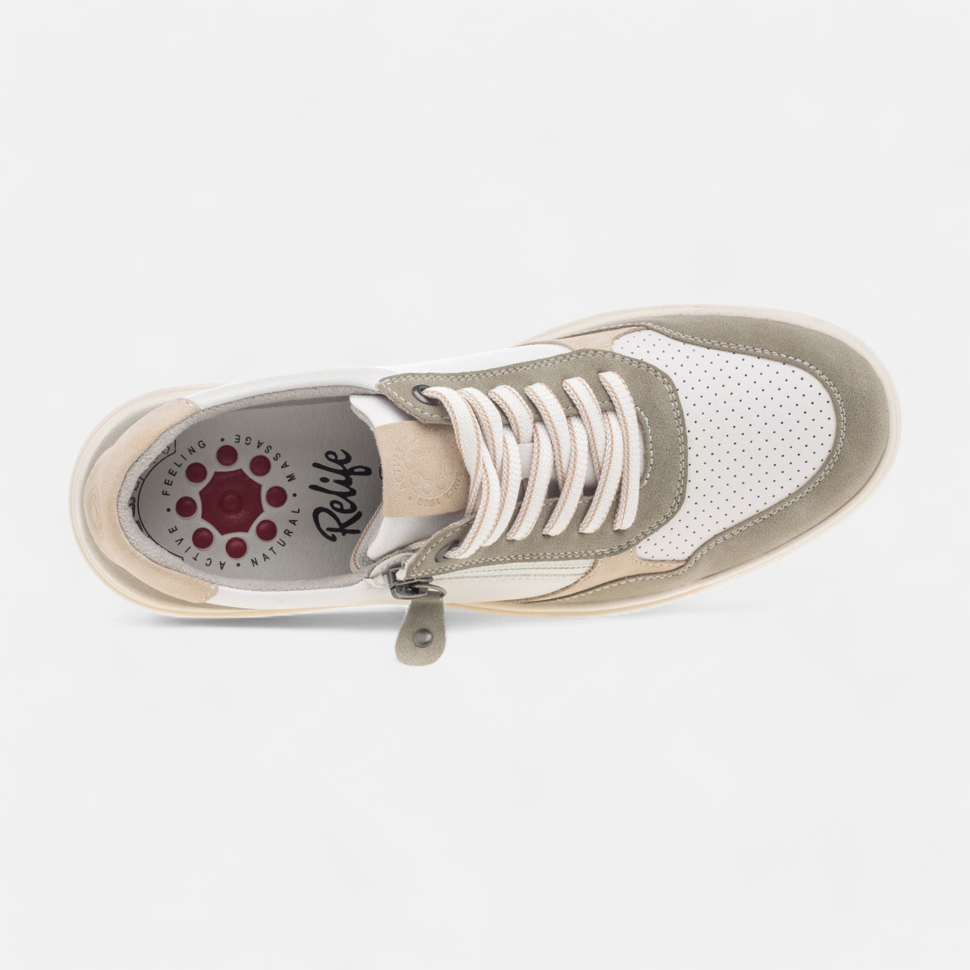 Baskets basses Femme kaki